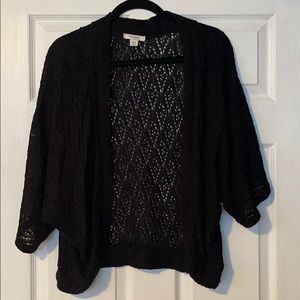 EUC DressBarn Women’s Black Crochet Sweater 22/24